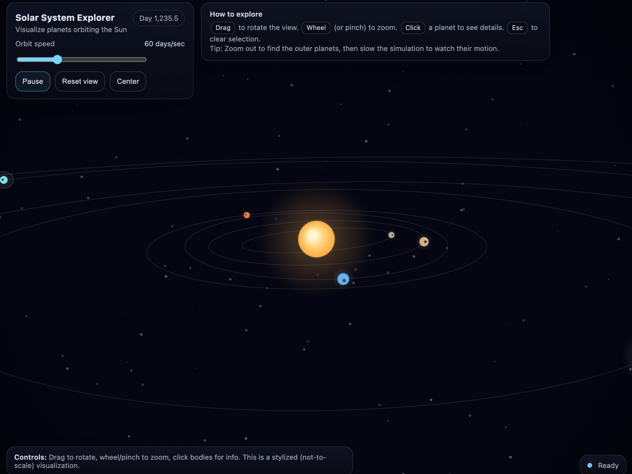 Solar System Explorer