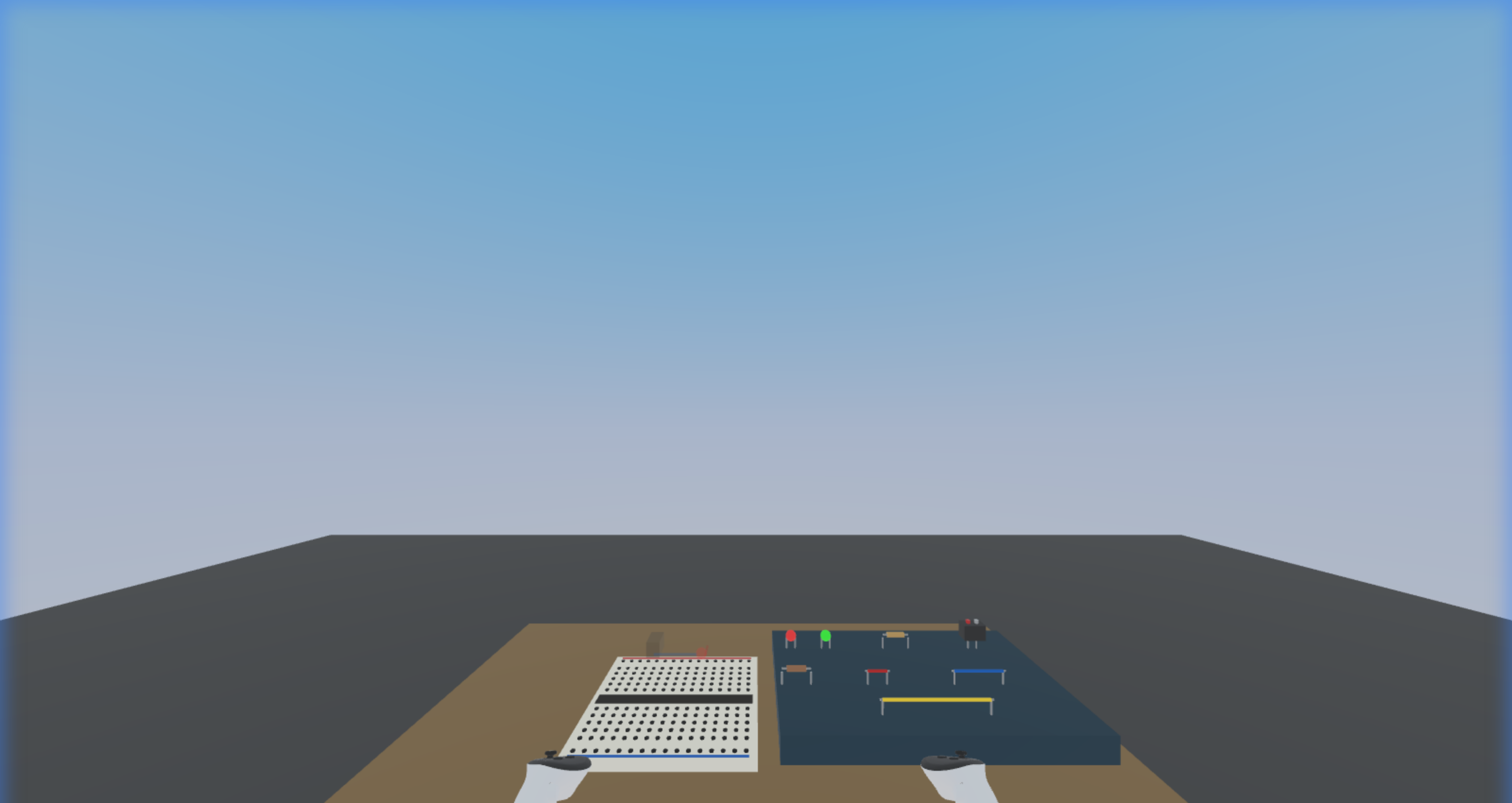 Controller wands in XR session